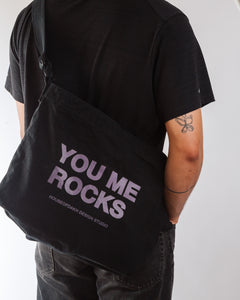 You Me Rocks Sling Tote (Black)